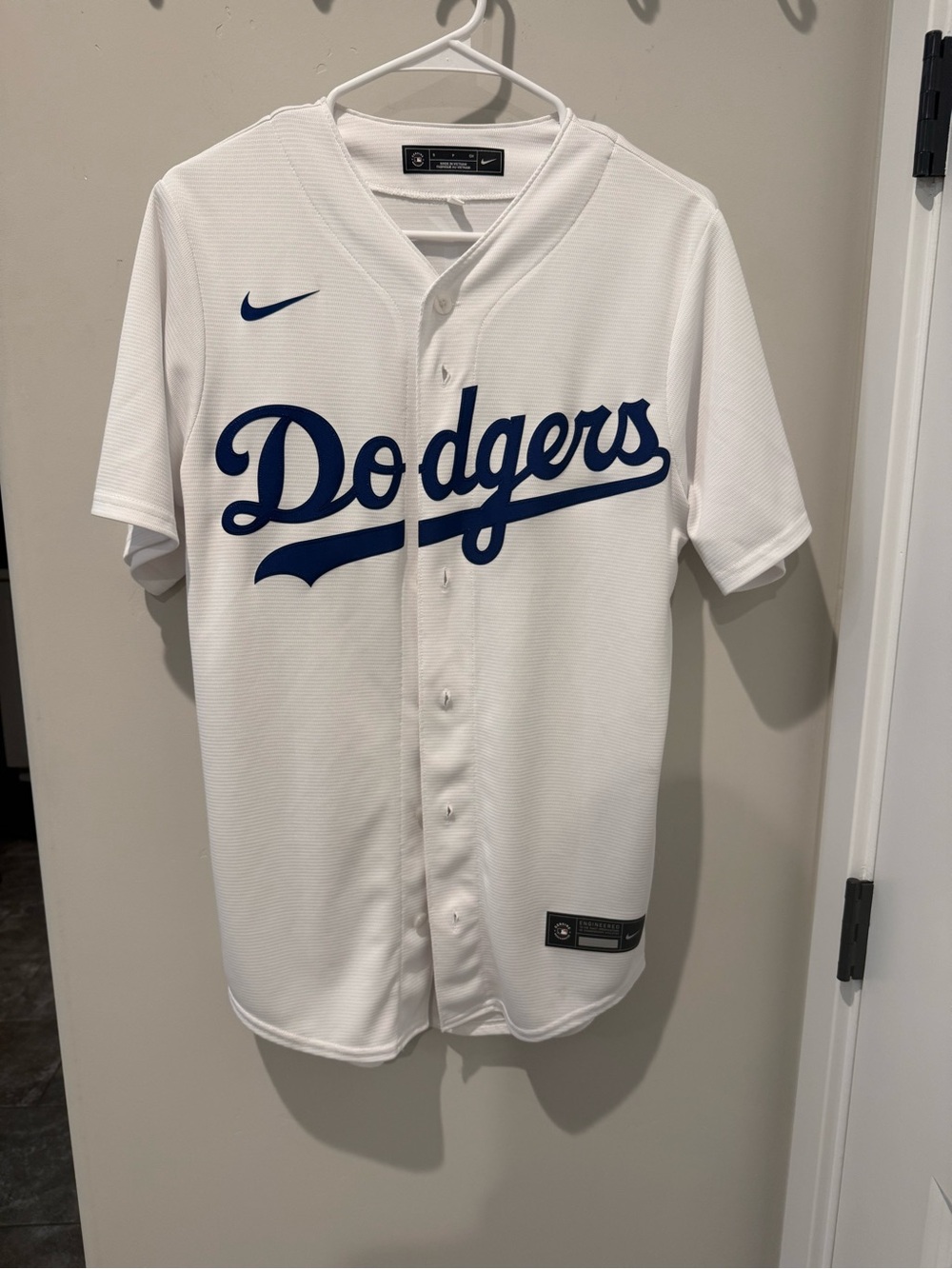 Nike Los Angeles Dodgers White & Blue Baseball Jersey